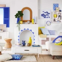 Home Decor Store -Home Decor Store tracey boyd blue wooden fish on stand 16 1