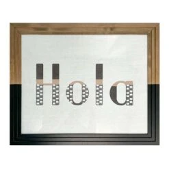 Tracey Boyd Glass Framed Hola Print Wall Art, 24x20