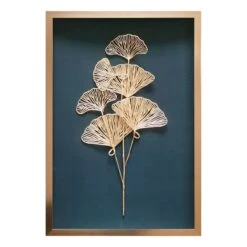 Tracey Boyd Glass Framed Leaf Wall Art, 18x26