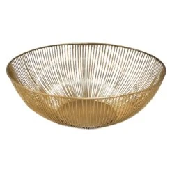 Tracey Boyd Gold Wire Decorative Bowl, 15"