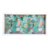 Tracey Boyd Multicolor Floral Printed Decorative Tray, 12x6