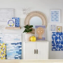 Tracey Boyd Whitewashed Bamboo Round Wall Mirror, 35" 5 Tracey Boyd Whitewashed Bamboo Round Wall Mirror, 35" -Home Decor Store tracey boyd whitewashed bamboo round wall mirror 35 2