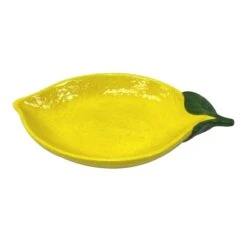 Tracey Boyd Yellow Lemon Ceramic Tray, 8x6