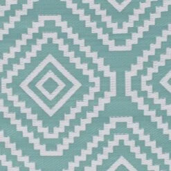 Turquoise Diamond Design Plastic Outdoor Area Rug, 5x7 8 Turquoise Diamond Design Plastic Outdoor Area Rug, 5x7 -Home Decor Store turquoise diamond design plastic outdoor area rug 5x7 3