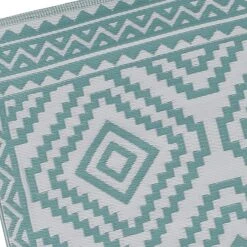 Turquoise Diamond Design Plastic Outdoor Area Rug, 6x9 -Home Decor Store turquoise diamond design plastic outdoor area rug 6x9 5