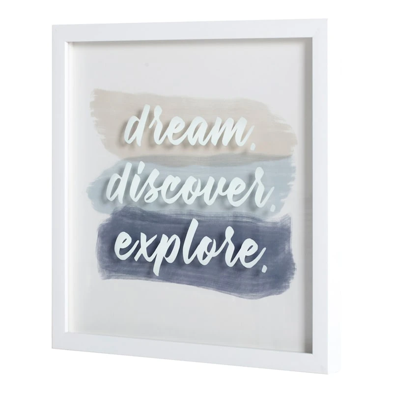 Ty Pennington Glass Framed Dream Print Wall Art, 14" 2 Ty Pennington Glass Framed Dream Print Wall Art, 14" - Image 2