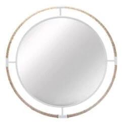 Ty Pennington Rope Framed Round Wall Mirror, 34"