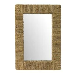 Ty Pennington Straw Framed Wall Mirror, 24x32
