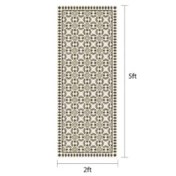 Vinyl Grey/Beige Runner 2x5 -Home Decor Store vinyl grey beige runner 2x5 7