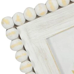 White Beaded Tabletop Photo Frame, 4x6 5 White Beaded Tabletop Photo Frame, 4x6 -Home Decor Store white beaded tabletop photo frame 4x6 3