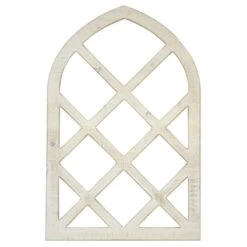 White Faux Wood Wall Decor, 16x24