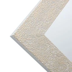 White & Gold Textured Wall Mirror, 24x36 -Home Decor Store white gold textured wall mirror 24x36 3