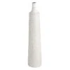 White Patterned Bottle Floor Vase, 36"