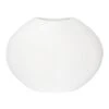 White Wooden Round Floor Vase, 18"