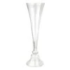 Willow Crossley Clear Glass Trumpet Vase, 40"