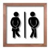 Women & Men Bathroom Wall Art, 10"