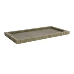 Woven Grey Decorative Tray, Small